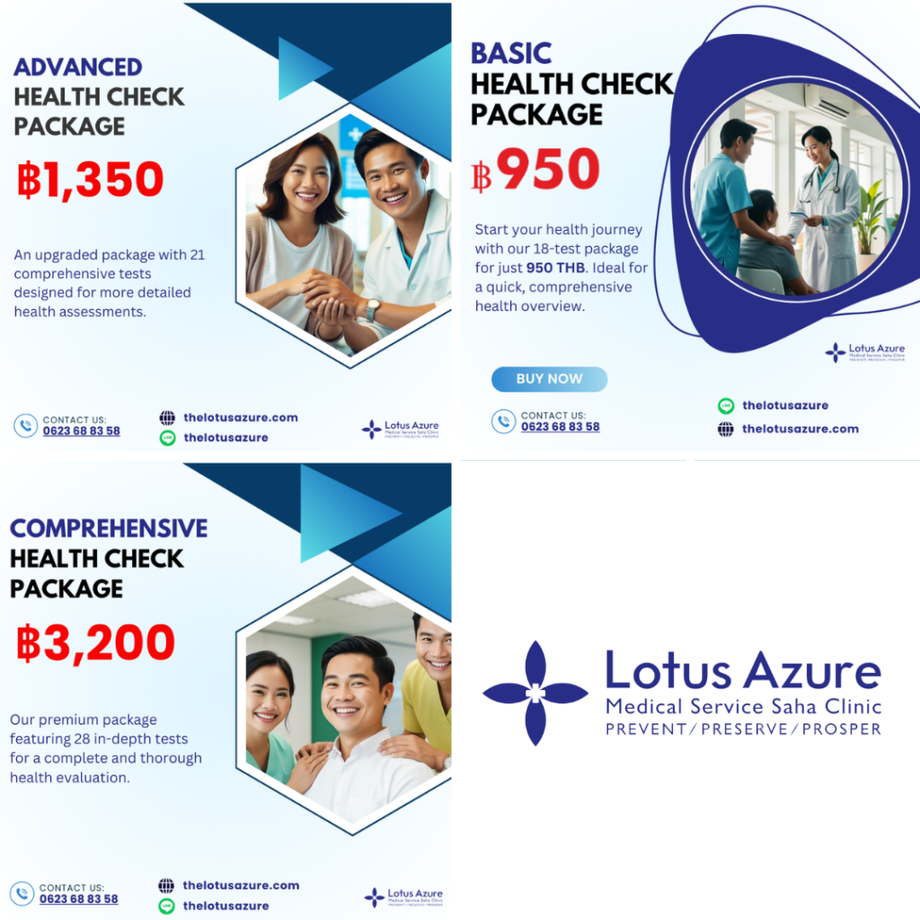 Select Your Health Package at Lotus Azure Bangkok